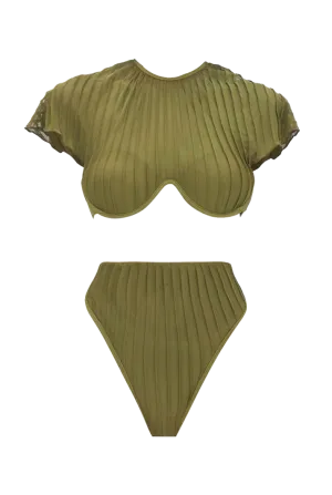 Gara Green High Rise Bikini