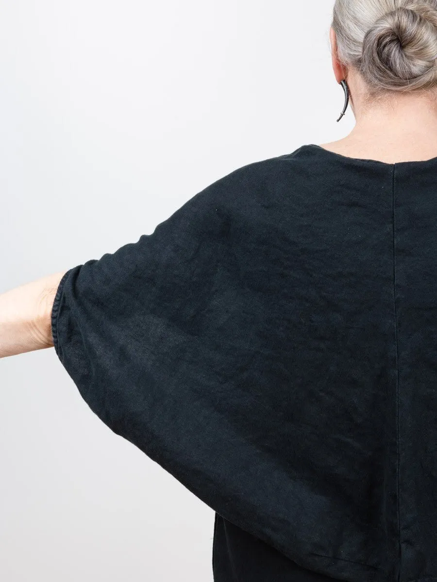 geometric dress - black