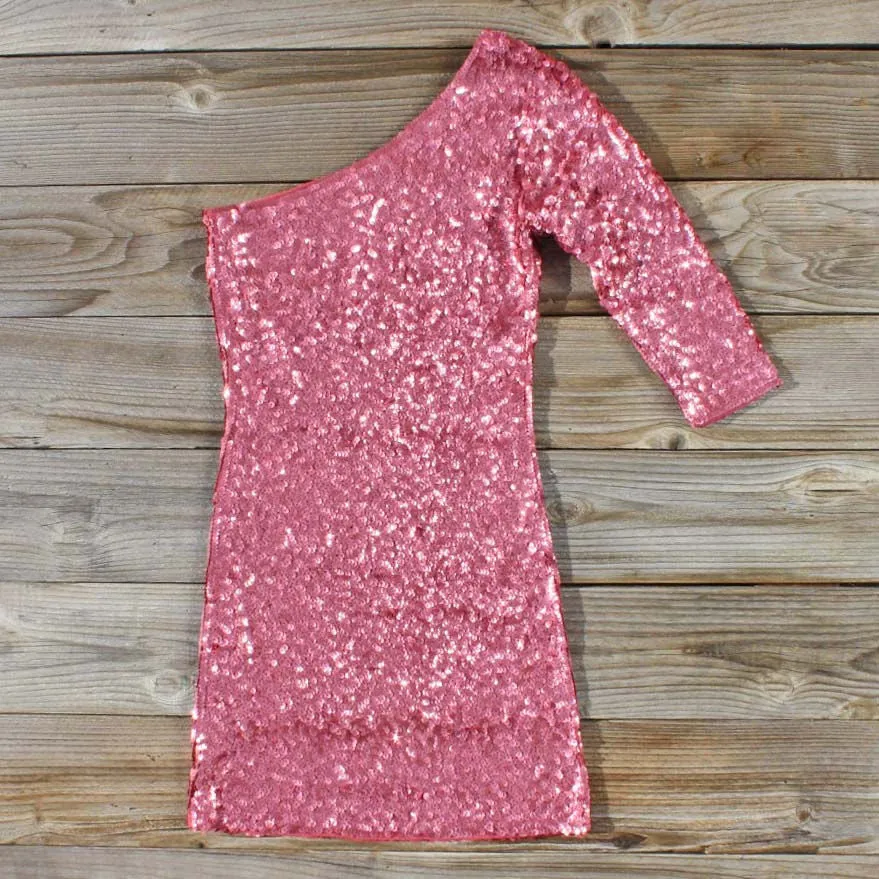 Golden Moon Party Dress in Pink