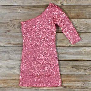 Golden Moon Party Dress in Pink