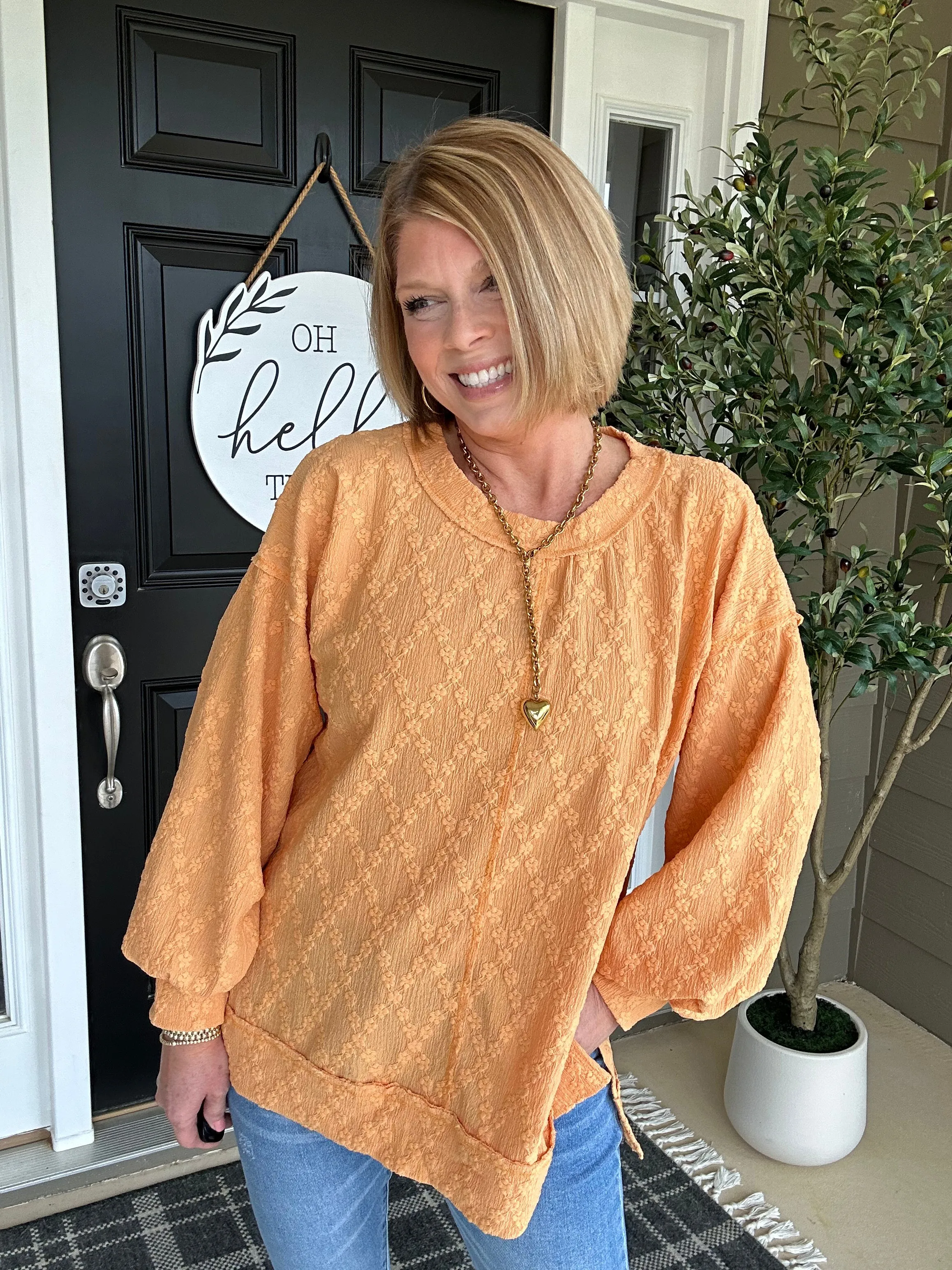 Good Vibrations Top | Lt. Orange