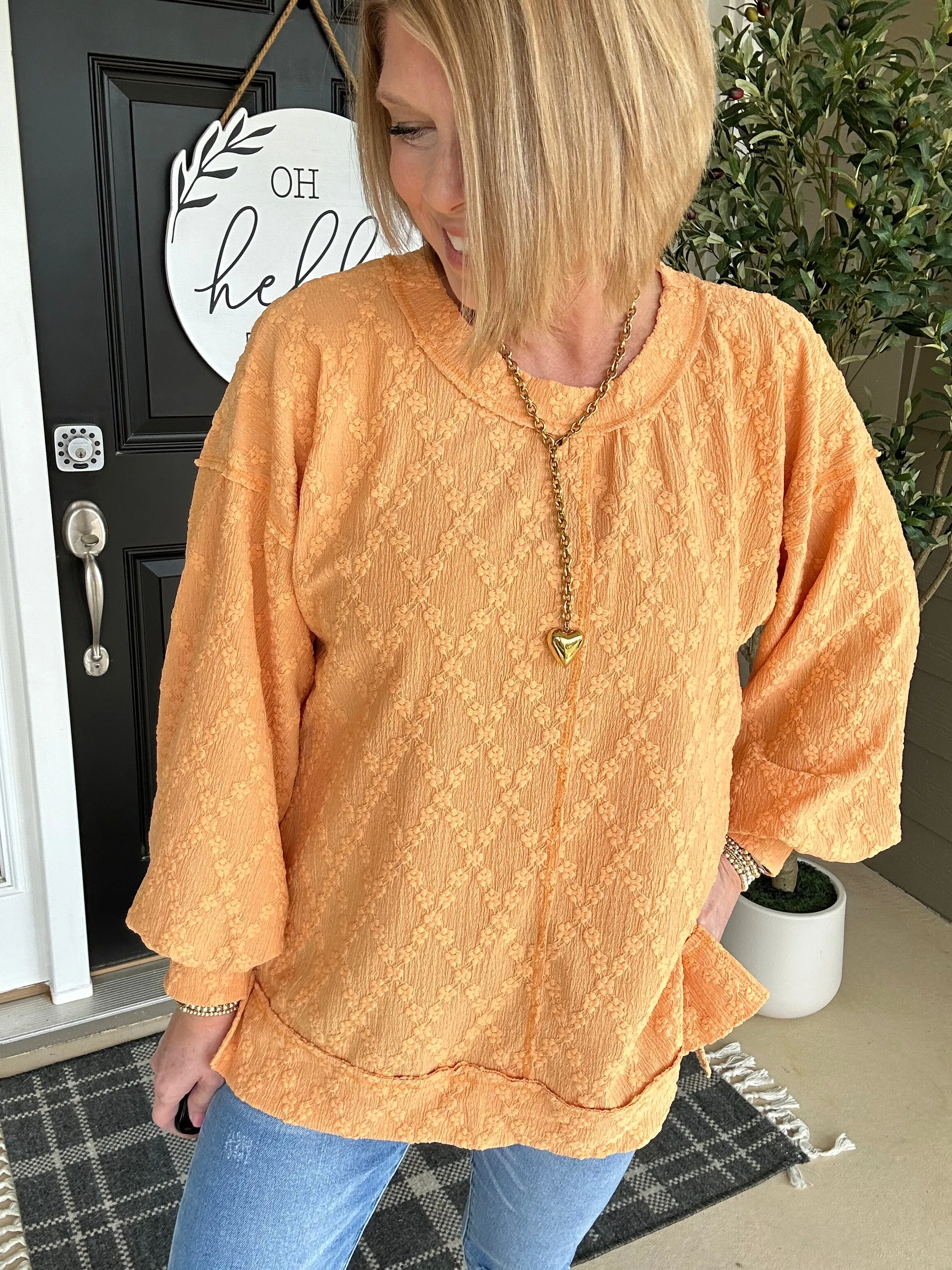 Good Vibrations Top | Lt. Orange