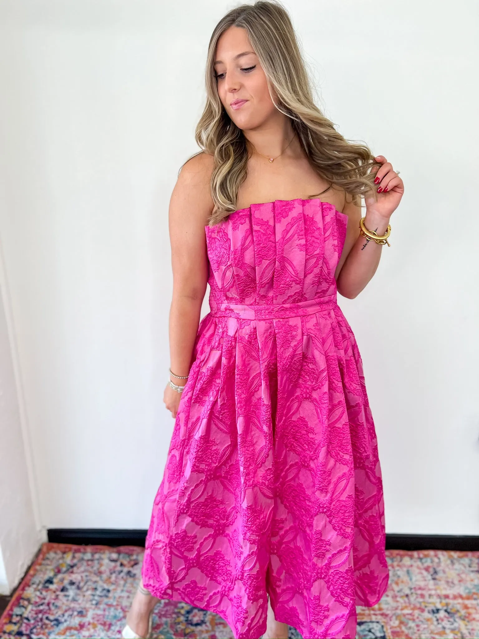 Gorgeous Strapless Dress - Pink