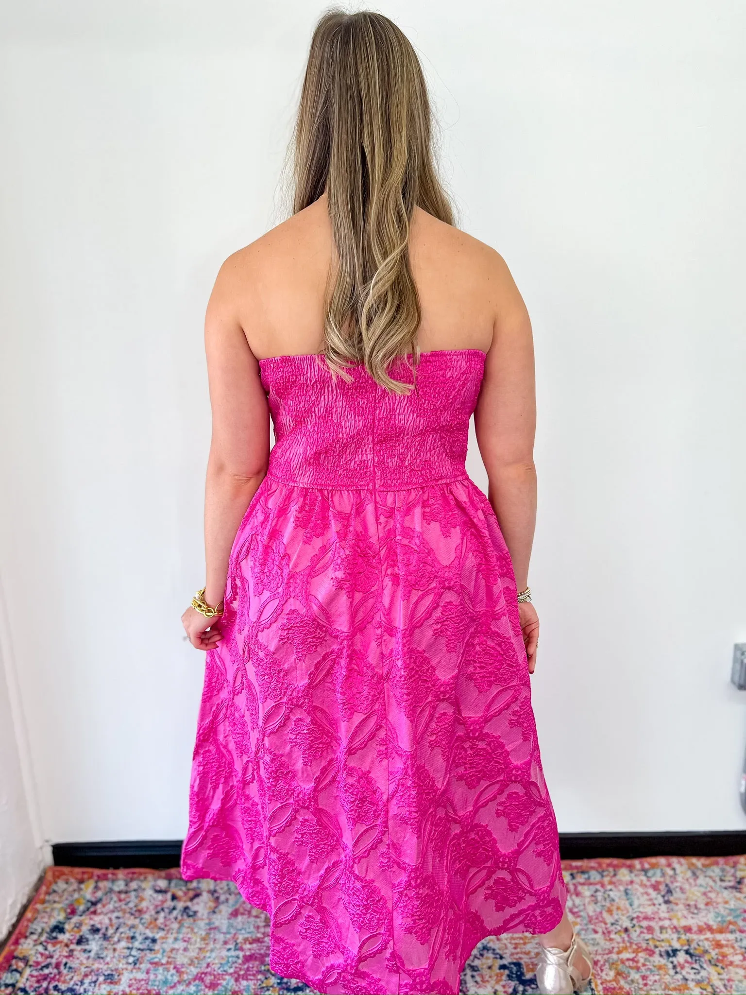Gorgeous Strapless Dress - Pink