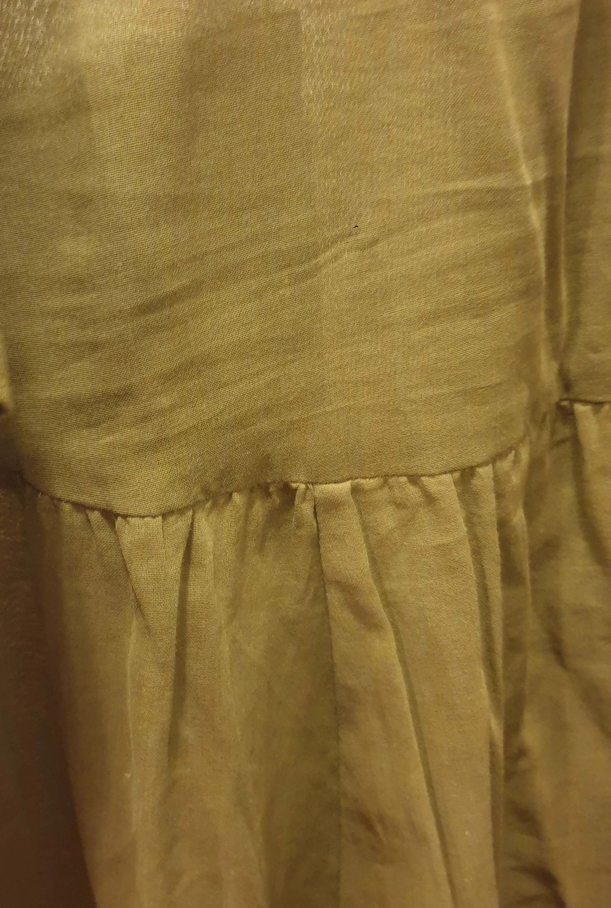 Gorman green cotton top with semi-sheer back detail size 12