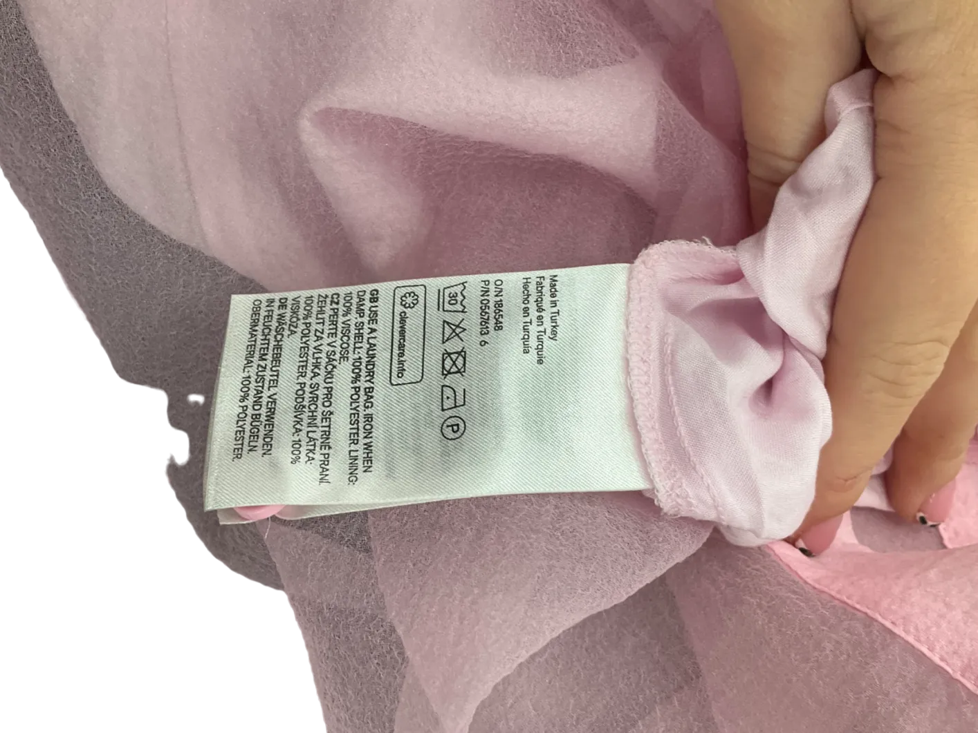 H&M Pink Sheer Top UK 8