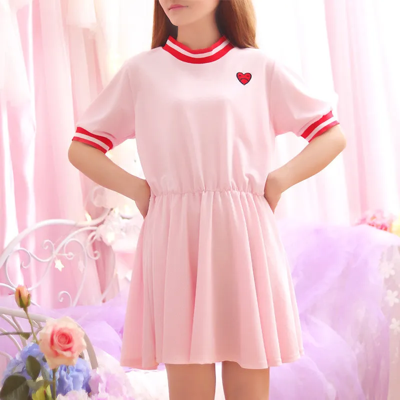 Harajuku Love Embroidery Couple Dress SD02331