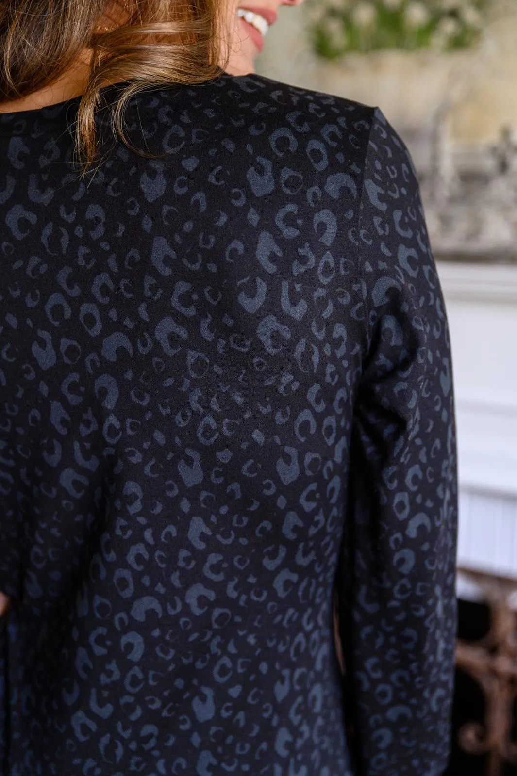 Hazel Blues® | Wishful Thinking Animal Print Dress In Black
