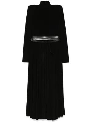 High-neck long dress