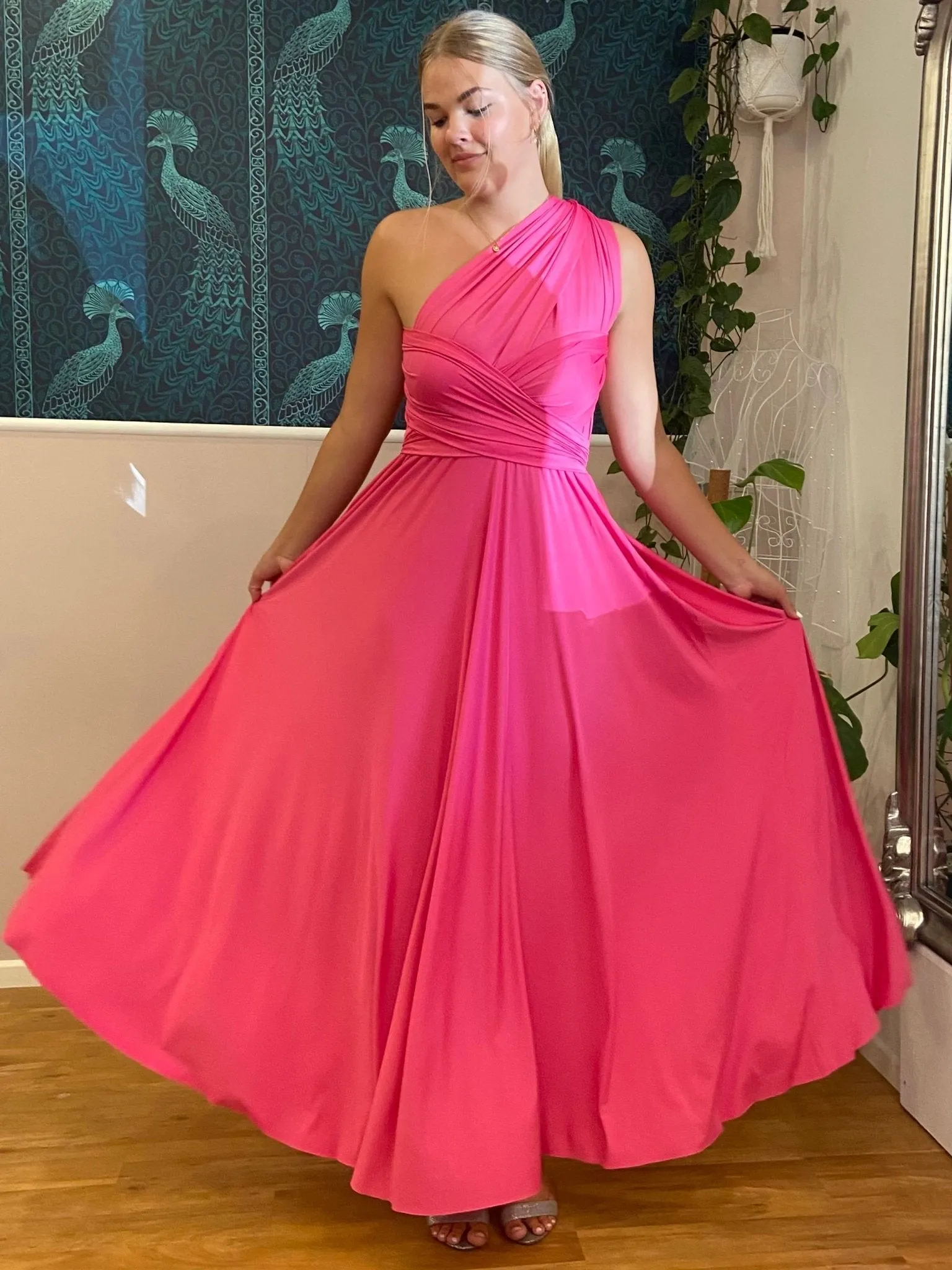 Hot Pink convertible Infinity bridesmaid dress Express NZ wide