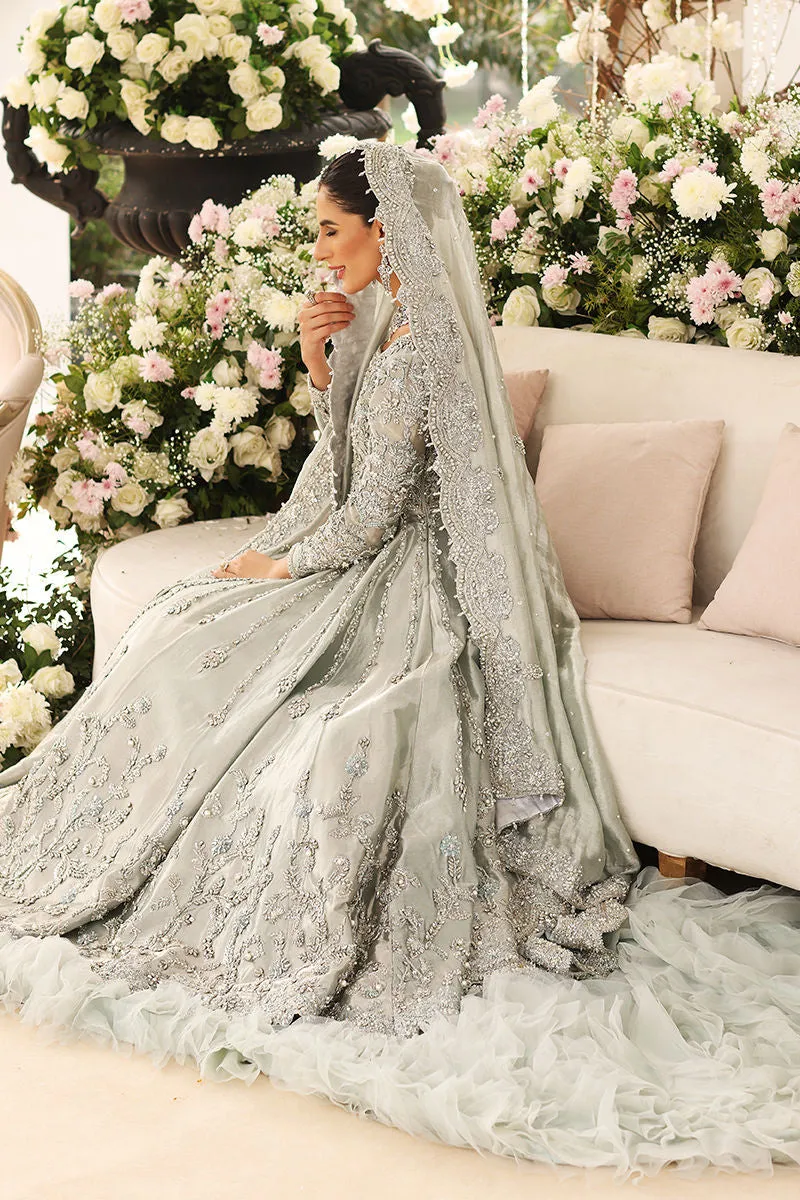 Ice Blue Pakistani Bridal Lehenga Premium Embellished Pishwas Pakistani Wedding Dresses
