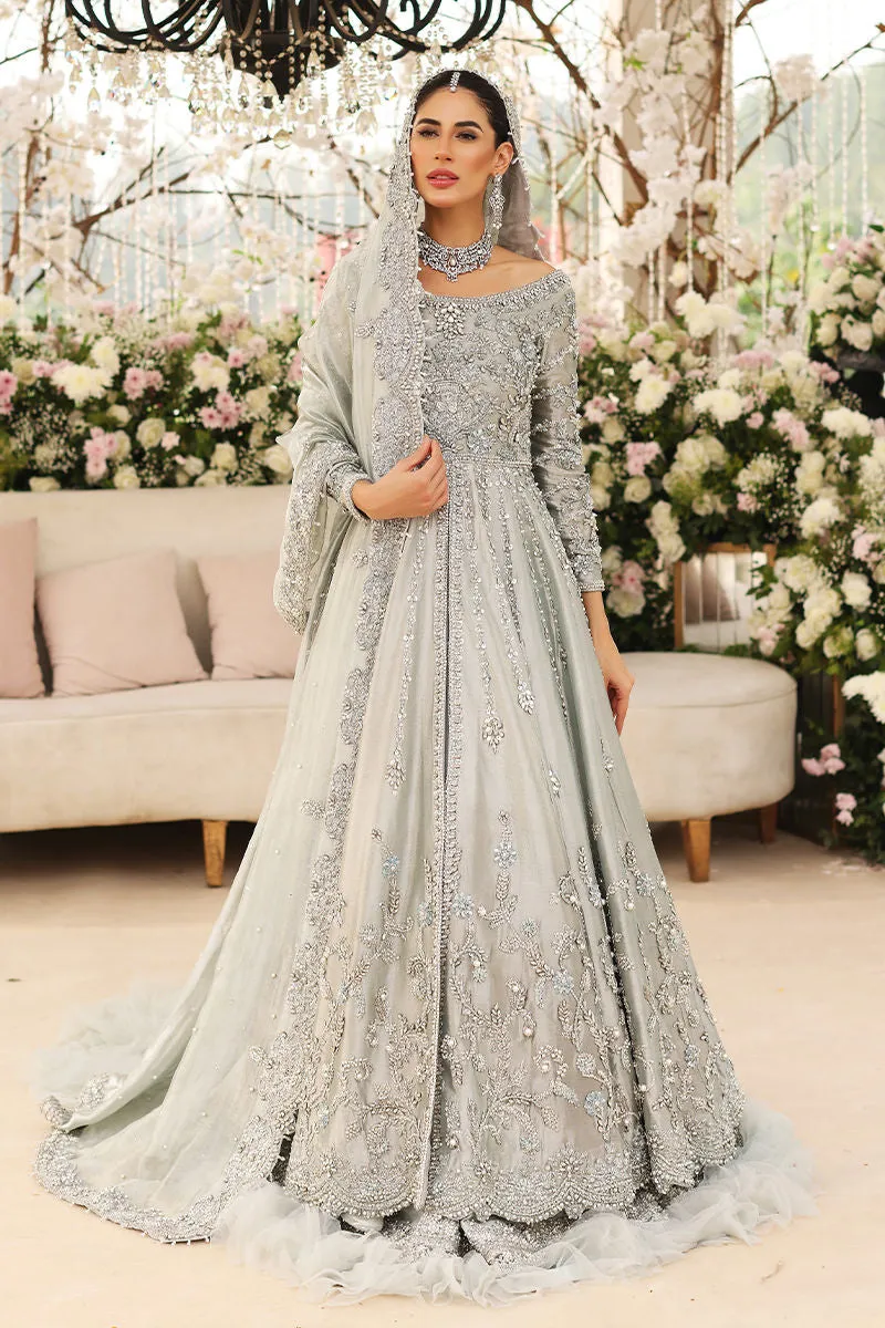 Ice Blue Pakistani Bridal Lehenga Premium Embellished Pishwas Pakistani Wedding Dresses