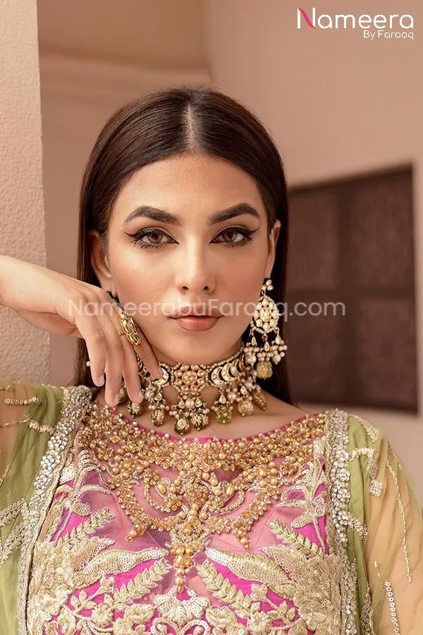 Indian Lehenga Dress In Olive Green Color 2021 #PF225