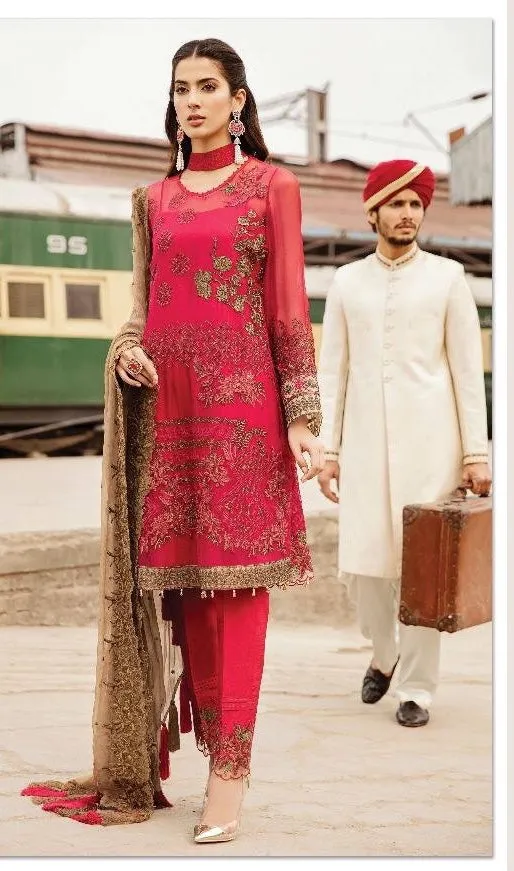 Indian Salwar Suit Shokin Pink Color Model#C 1800