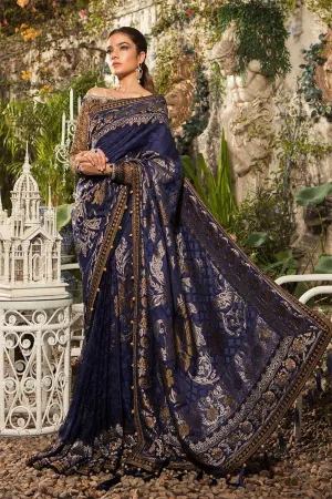Indian Sari Purple Color By Maria B Model# C 1858