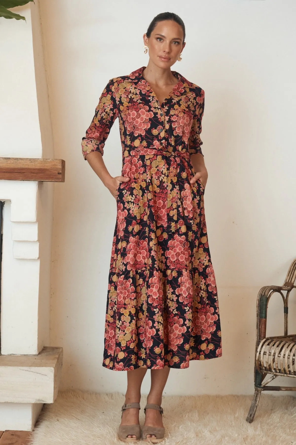 Isla Maxi Dress - Autumn Blossom