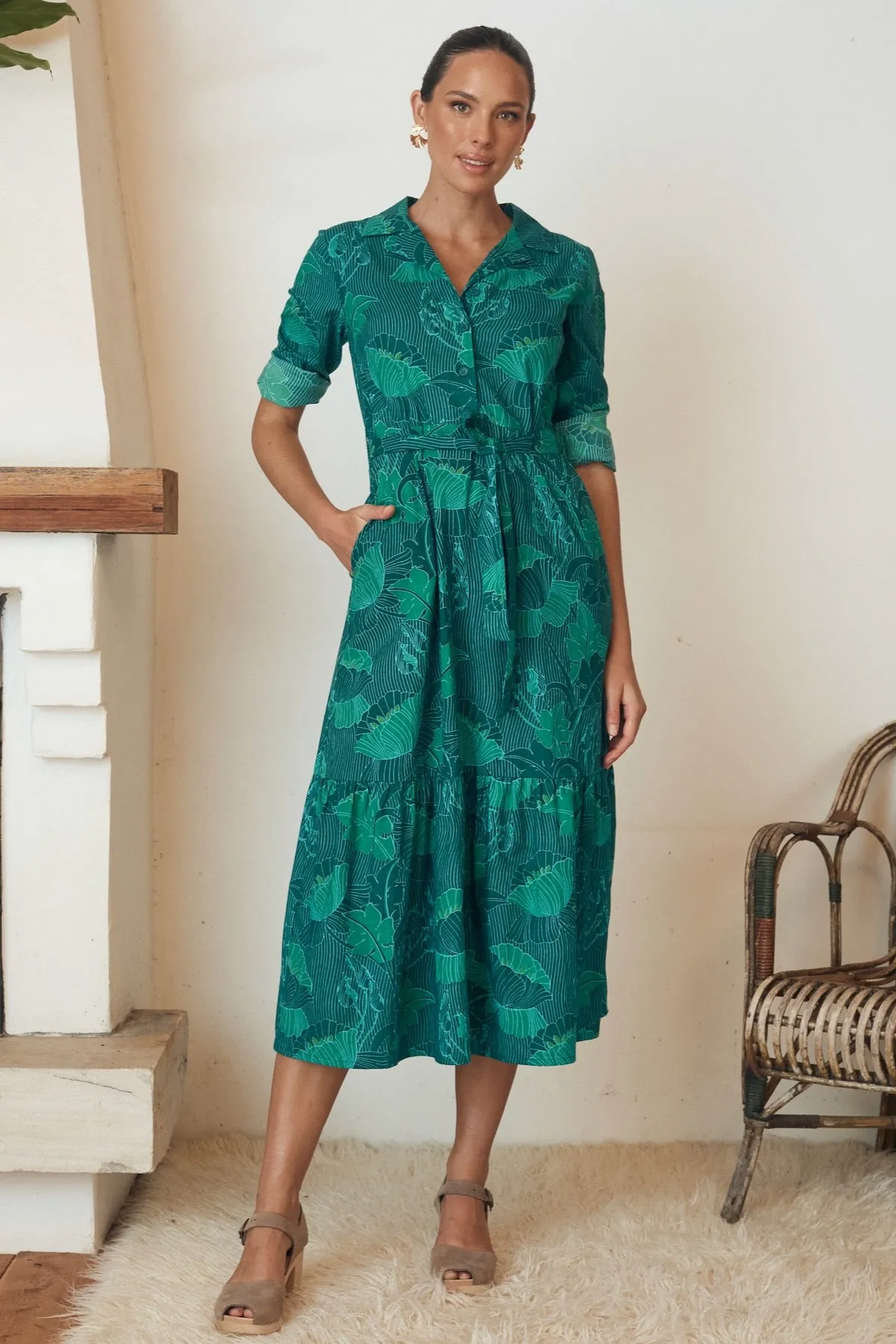 Isla Maxi Dress - Lotus Aqua