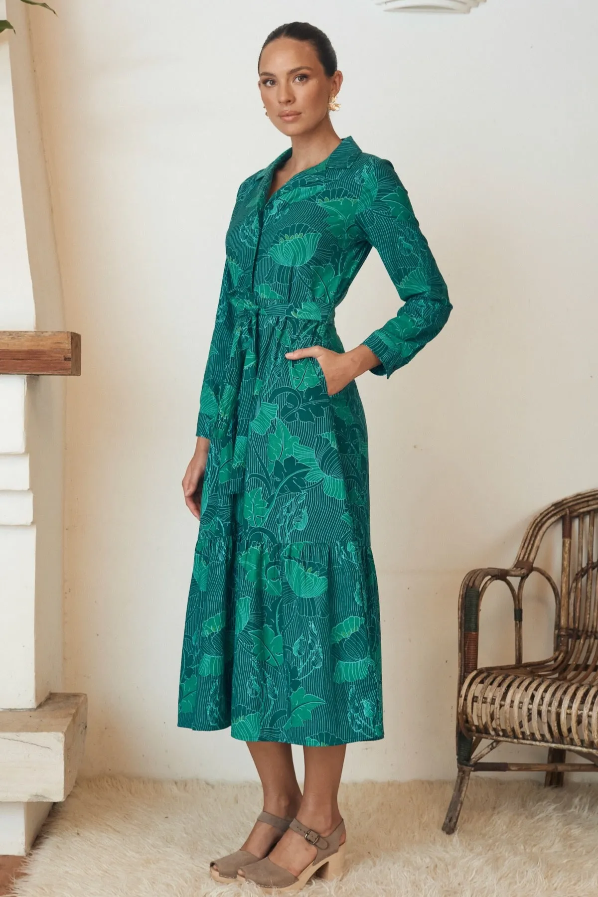 Isla Maxi Dress - Lotus Aqua
