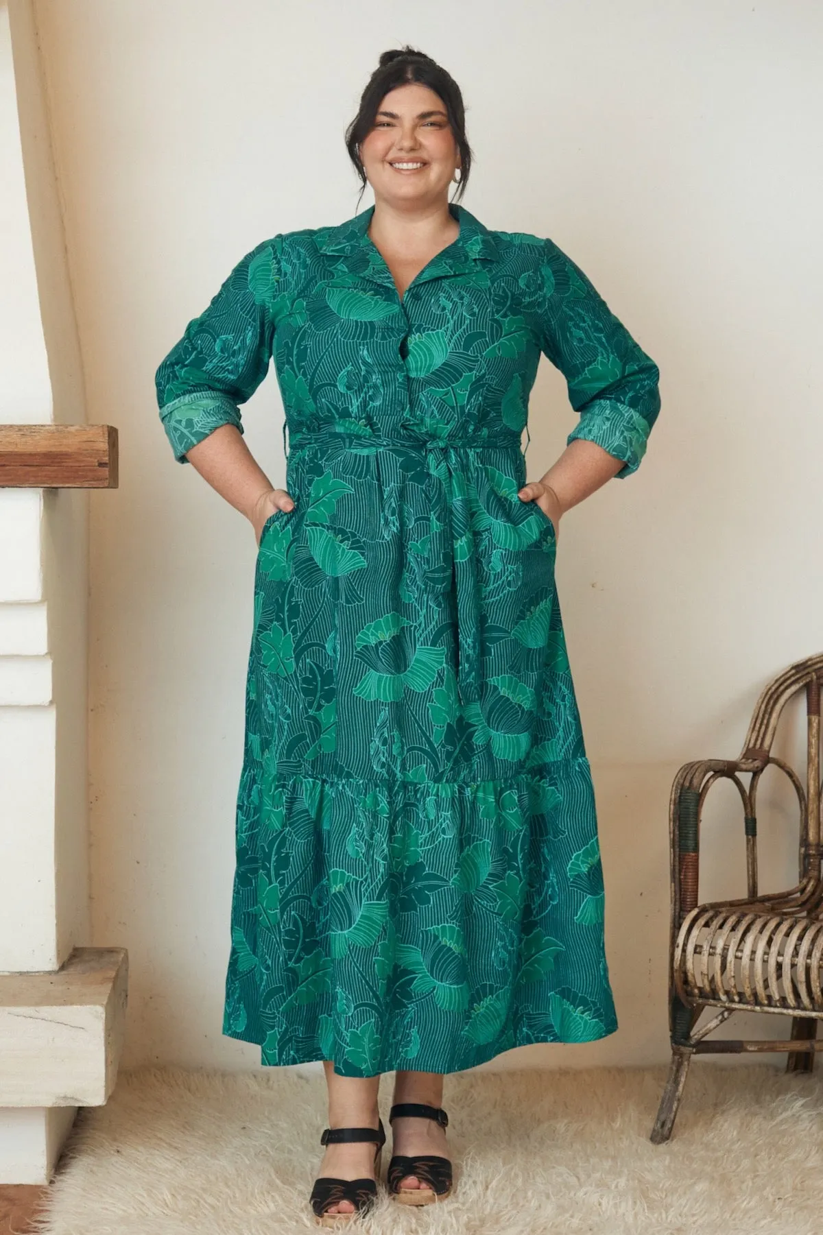 Isla Maxi Dress - Lotus Aqua