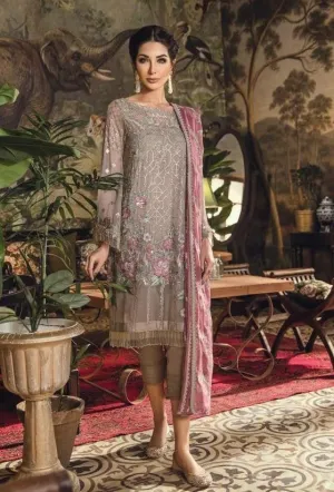 Iznik Designer Dress In Chiffon Fabric Model# C 1730