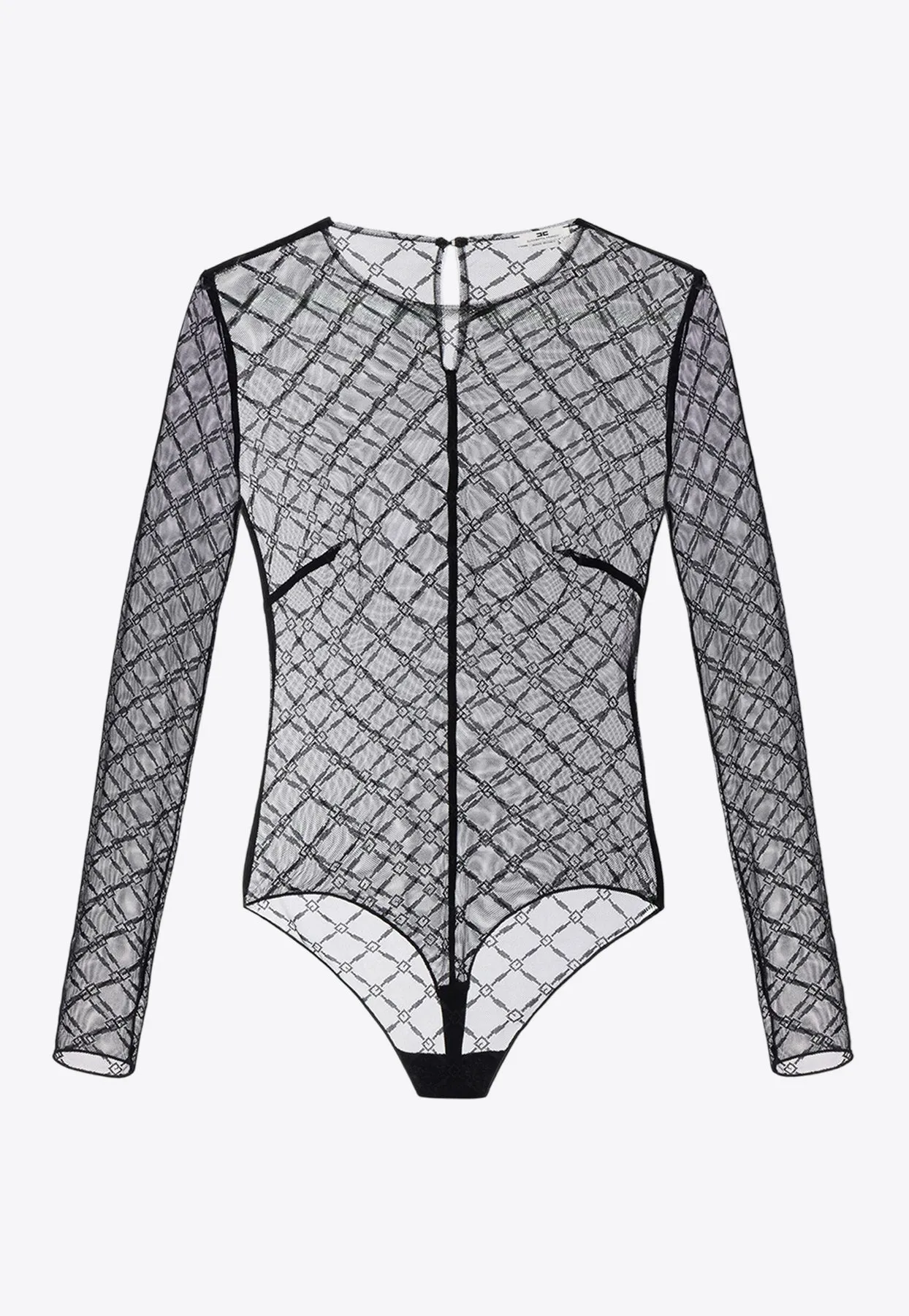 Jacquard Tulle Bodysuit