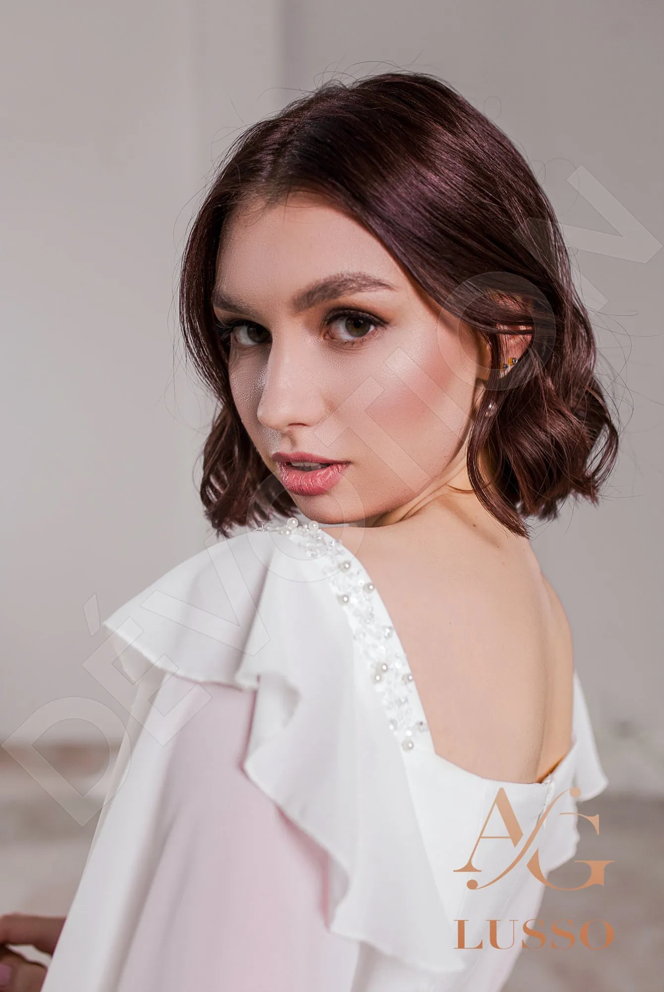 Jacquelina Trumpet/Mermaid Off-shoulder/Drop shoulders LightMilk Wedding dress