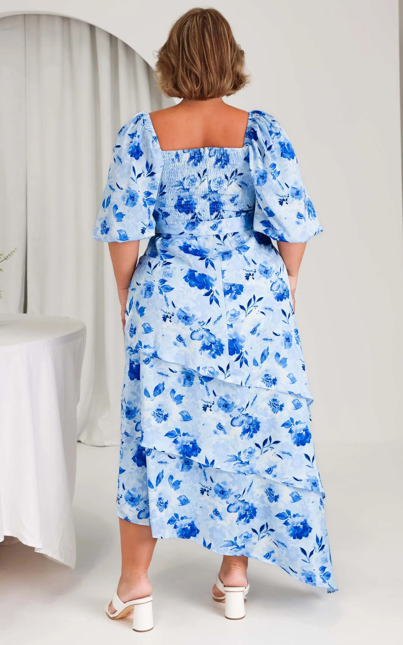 Janice Maxi Dress - Blue Floral