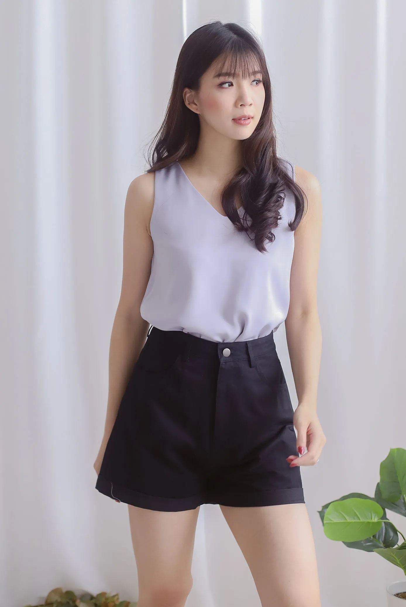 Josefin Two Ways Tank Top In Lilac