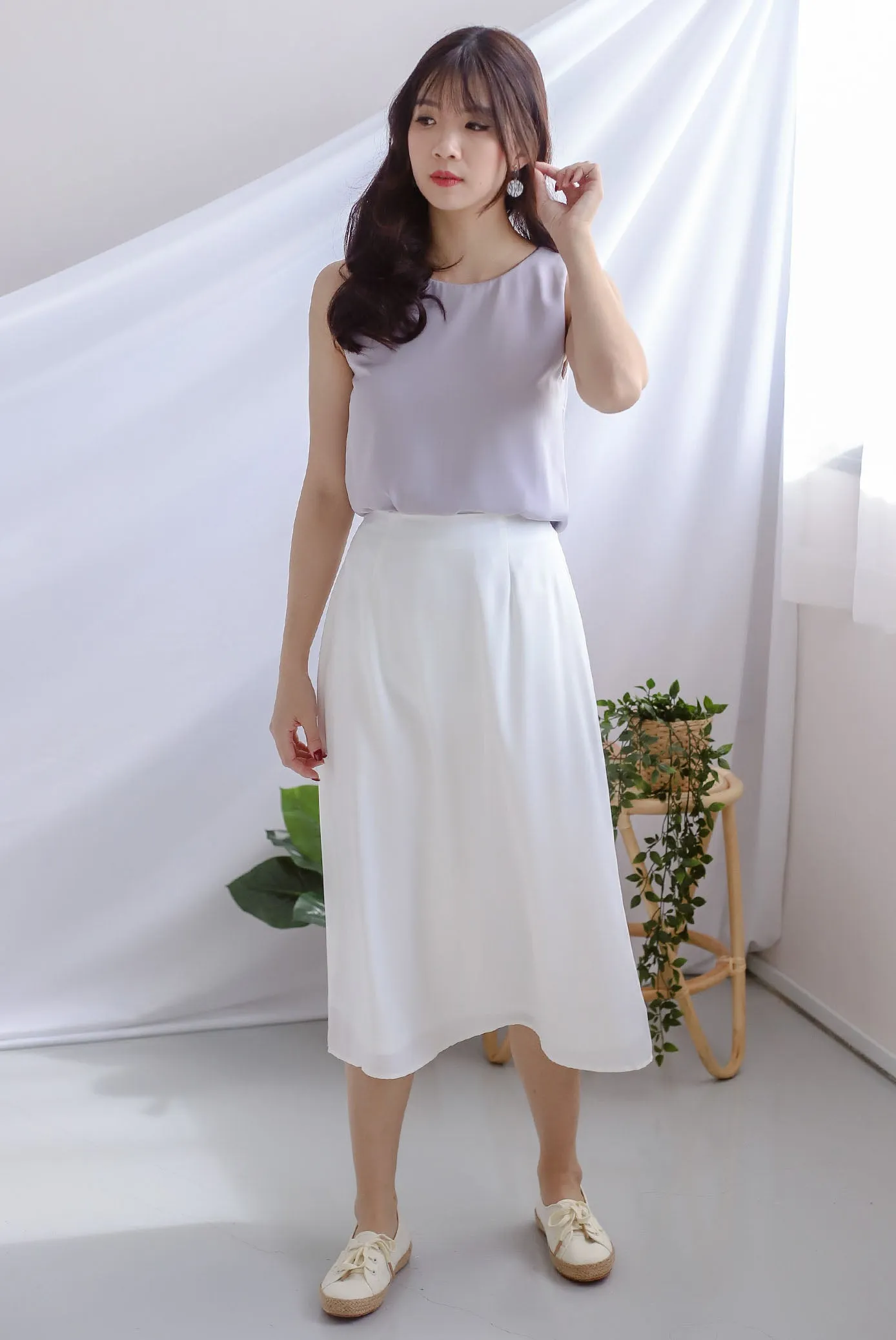 Josefin Two Ways Tank Top In Lilac