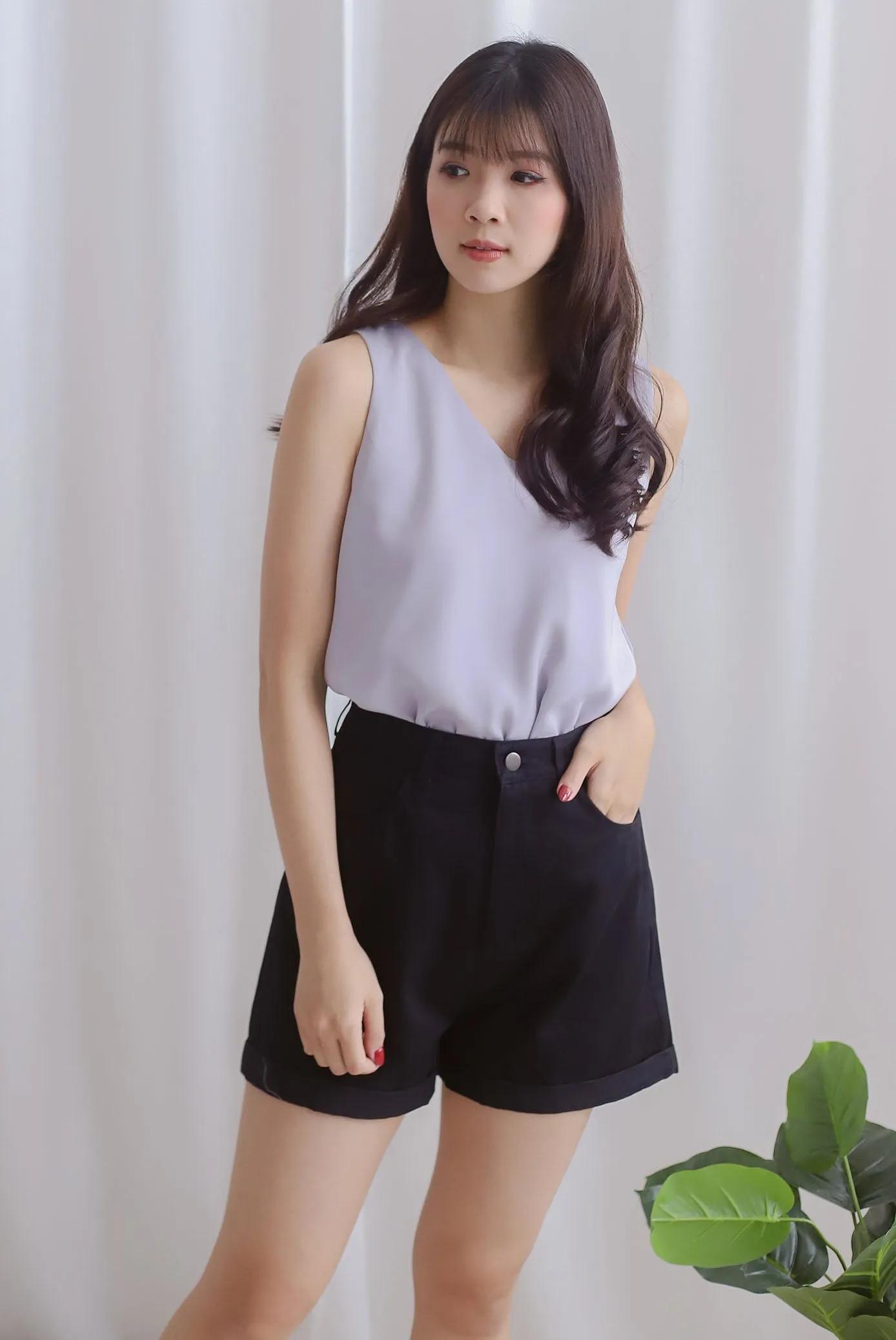 Josefin Two Ways Tank Top In Lilac