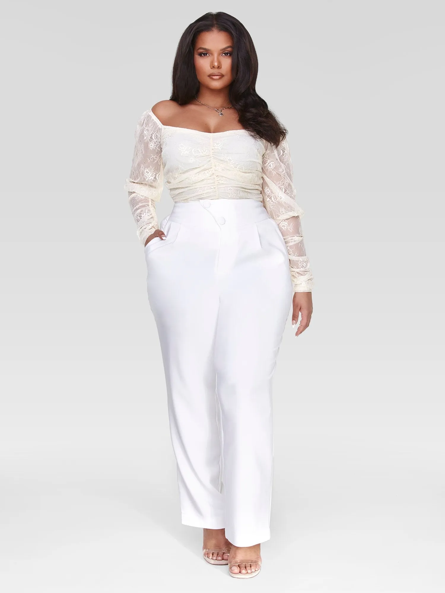 Josslyn Off-The-Shoulder Lace Top
