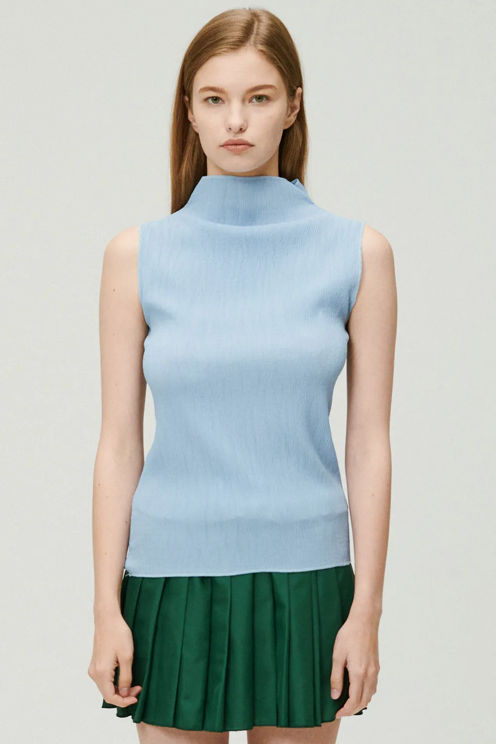 Kathleen Sheer Plisse Top