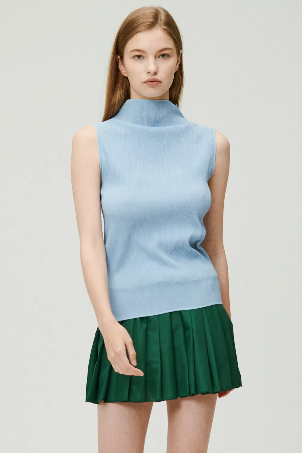 Kathleen Sheer Plisse Top