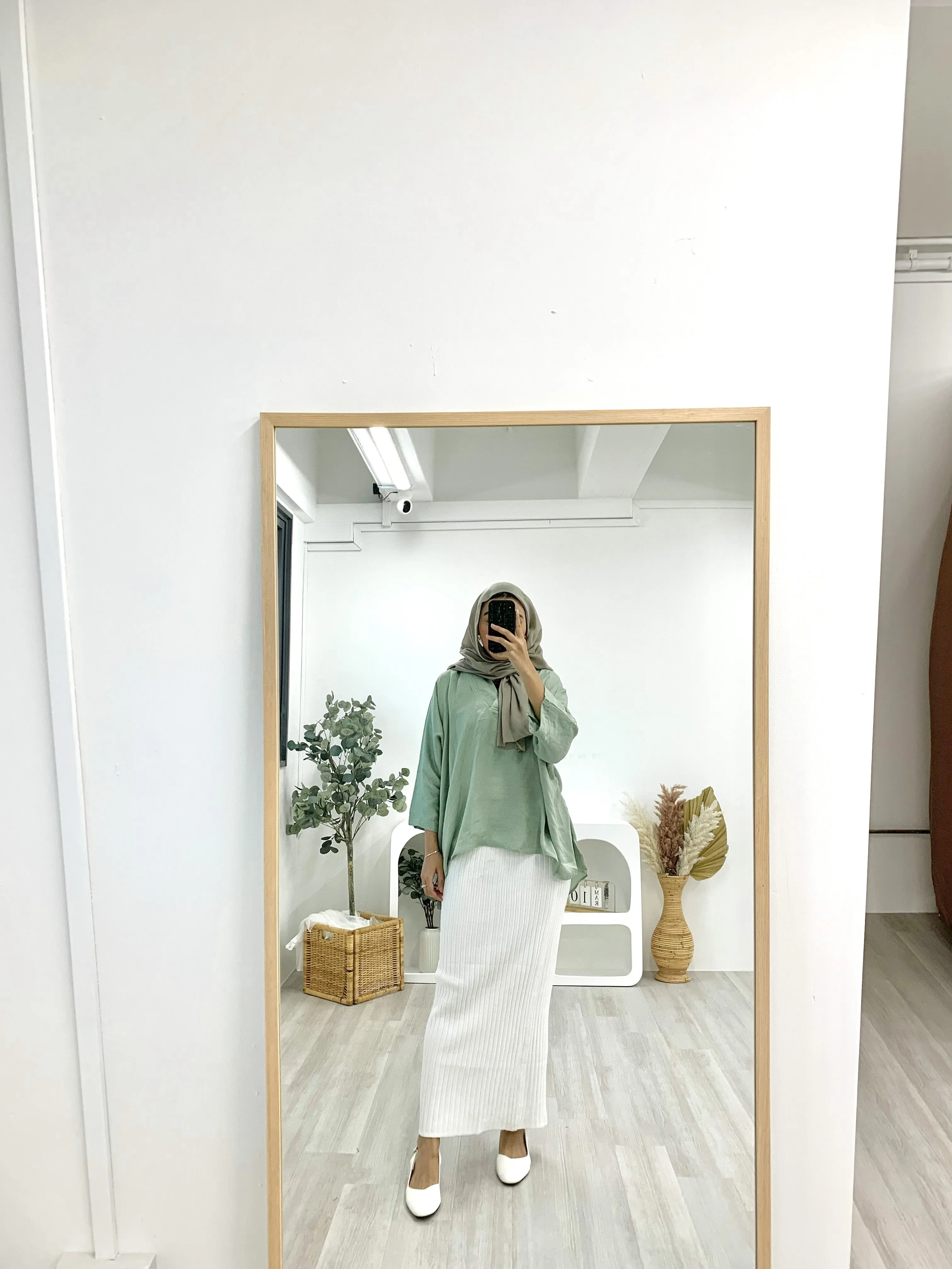 Kimono Crinkle Satin Top KCST