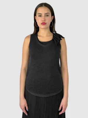 Knit Sheer Sleeveless Top