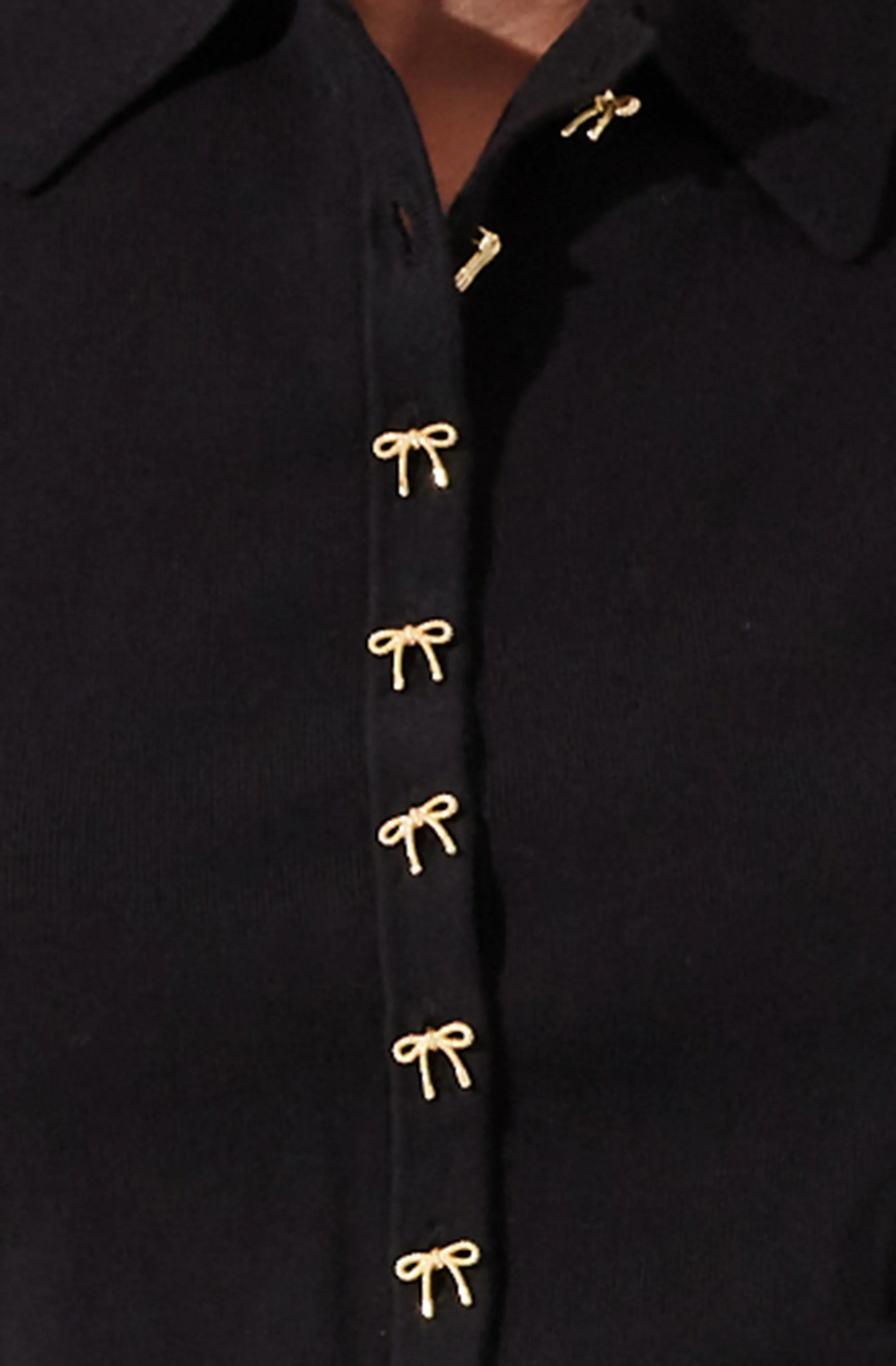 Kori Bow Embellished Sweater Top
