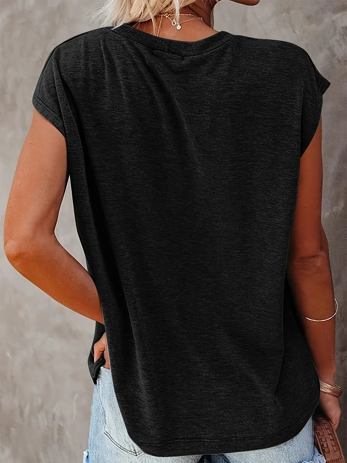 Kori Round Neck Cap Sleeve T-Shirt - Online Exclusive