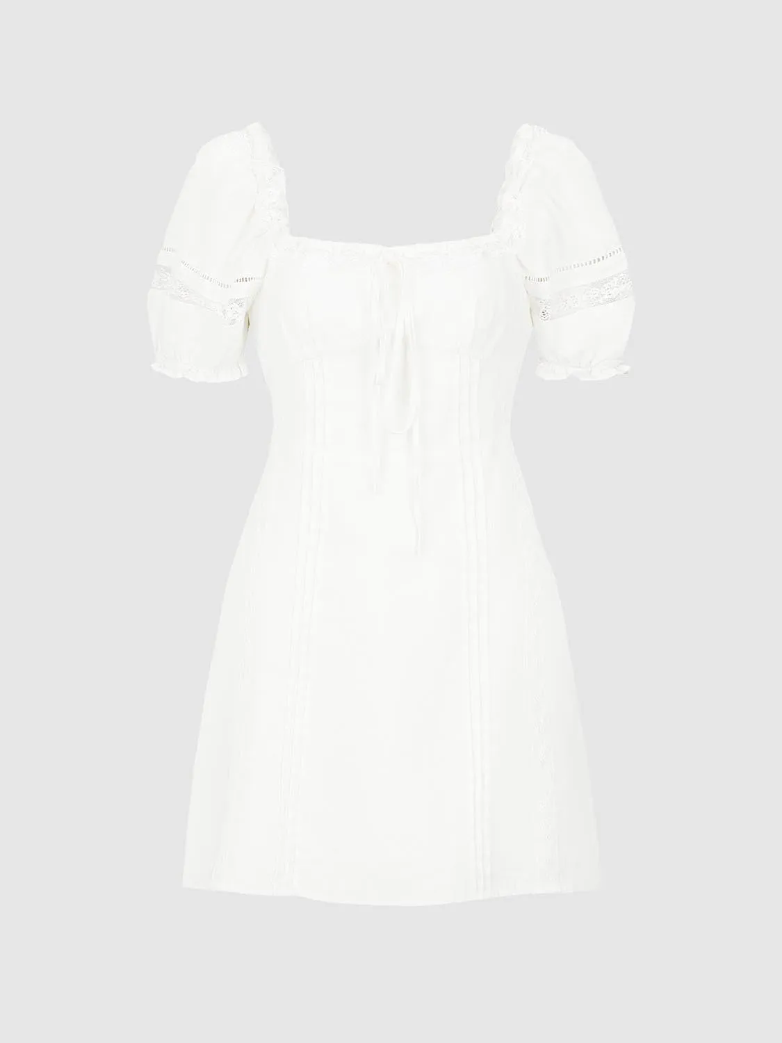 Lace Up Front Skater Dresses