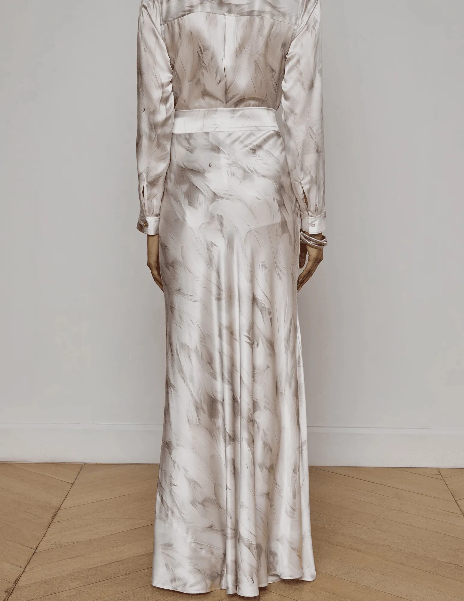 L'Agence Ryker Silk Maxi Skirt