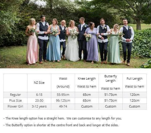Last ! Plus Size Chocolate Infinity bridesmaid dress with split Express NZ wide