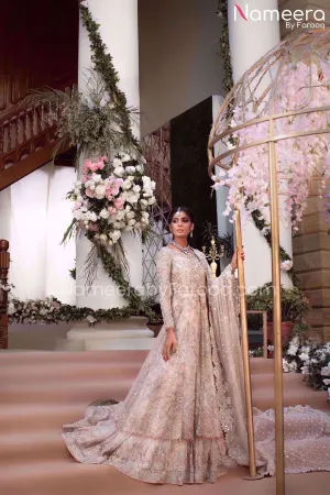 Latest Pakistani Bridal Gown with Net Lehenga #BS118