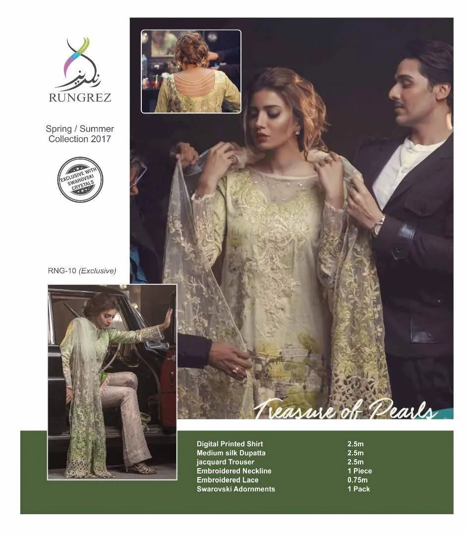 Lawn dress by rangraze M#L 128