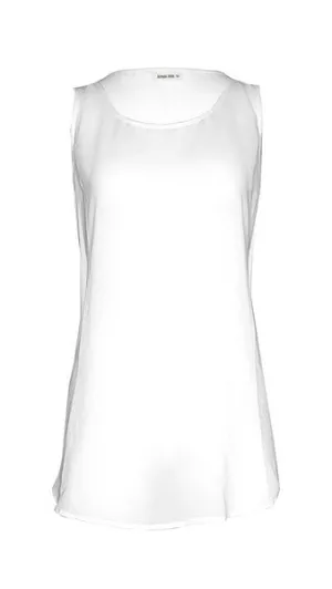 Lemon Tree Sheer Singlet White