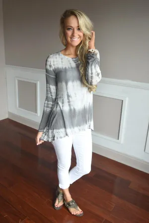 Level Up Top ~ Grey