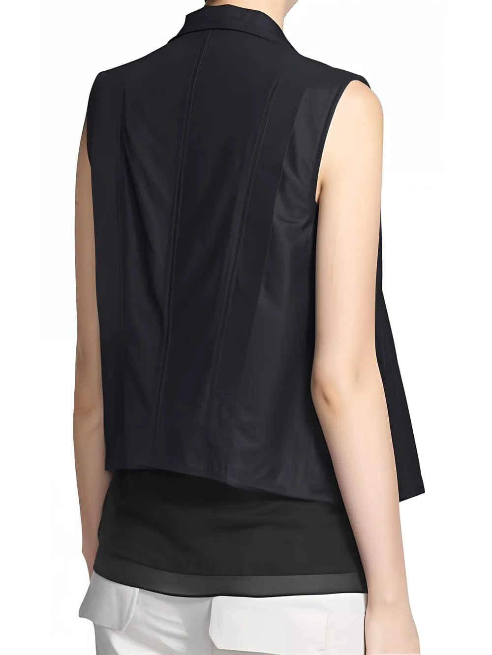 Light Luxe Lambskin Leather Vest for Women