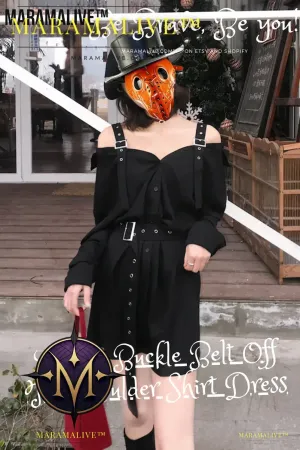 Little Black Dress - Unique belts & Straps Cute Minidress