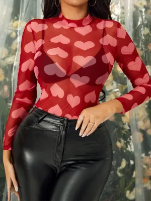 Long Sleeve Sheer Top
