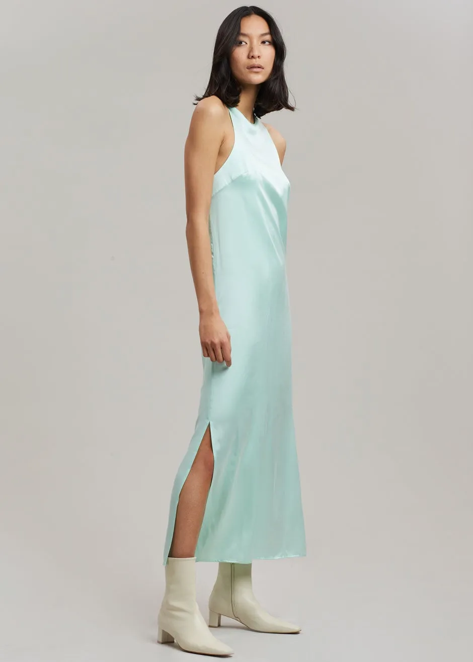 Loulou Studio Sula Silk Dress - Aqua
