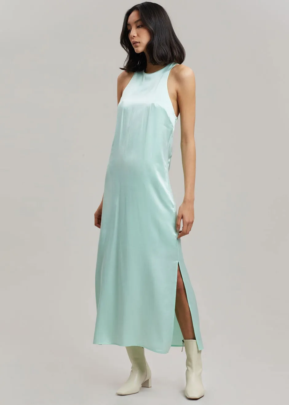 Loulou Studio Sula Silk Dress - Aqua