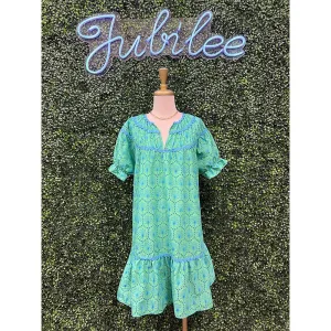 Luz Blue Green Dress
